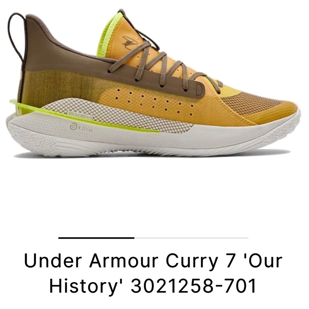 🔥 Under Armour Curry 7 Zeppelin Yellow shoes